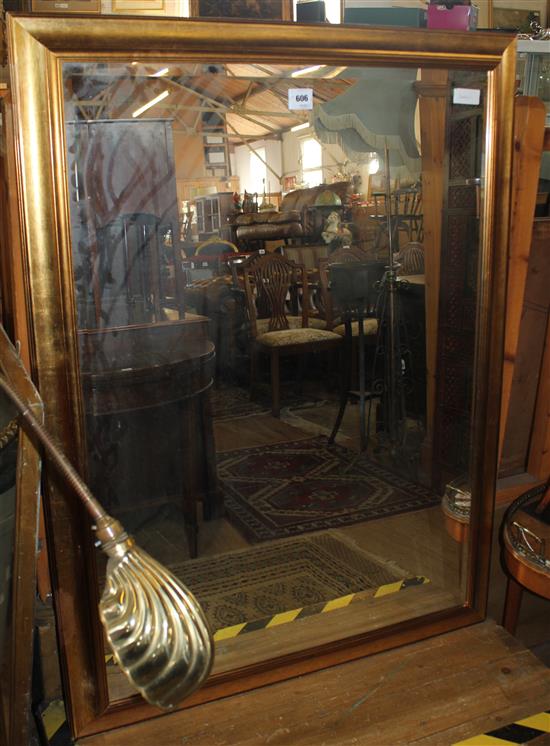 Large gilt frame mirror(-)